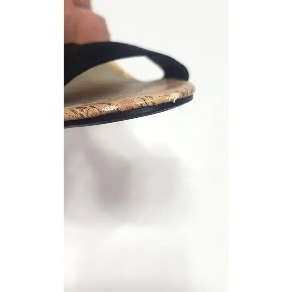 G by Guess Shantel chunky heel black sandals women's 6.5 - Picture 8 of 9